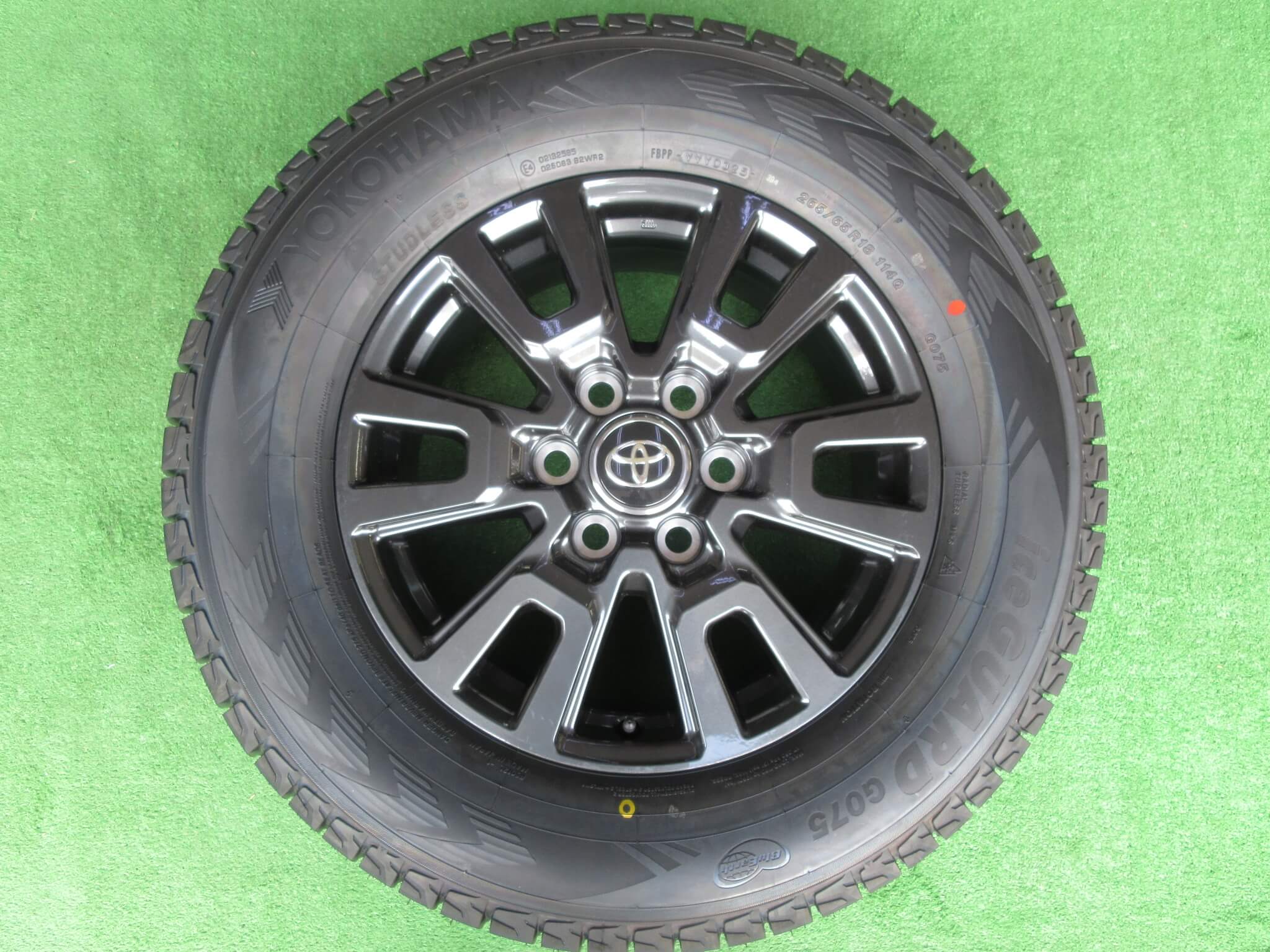 150プラド 純正ホイール 4本セット 2650r18 YH G075 265/60R18 19年