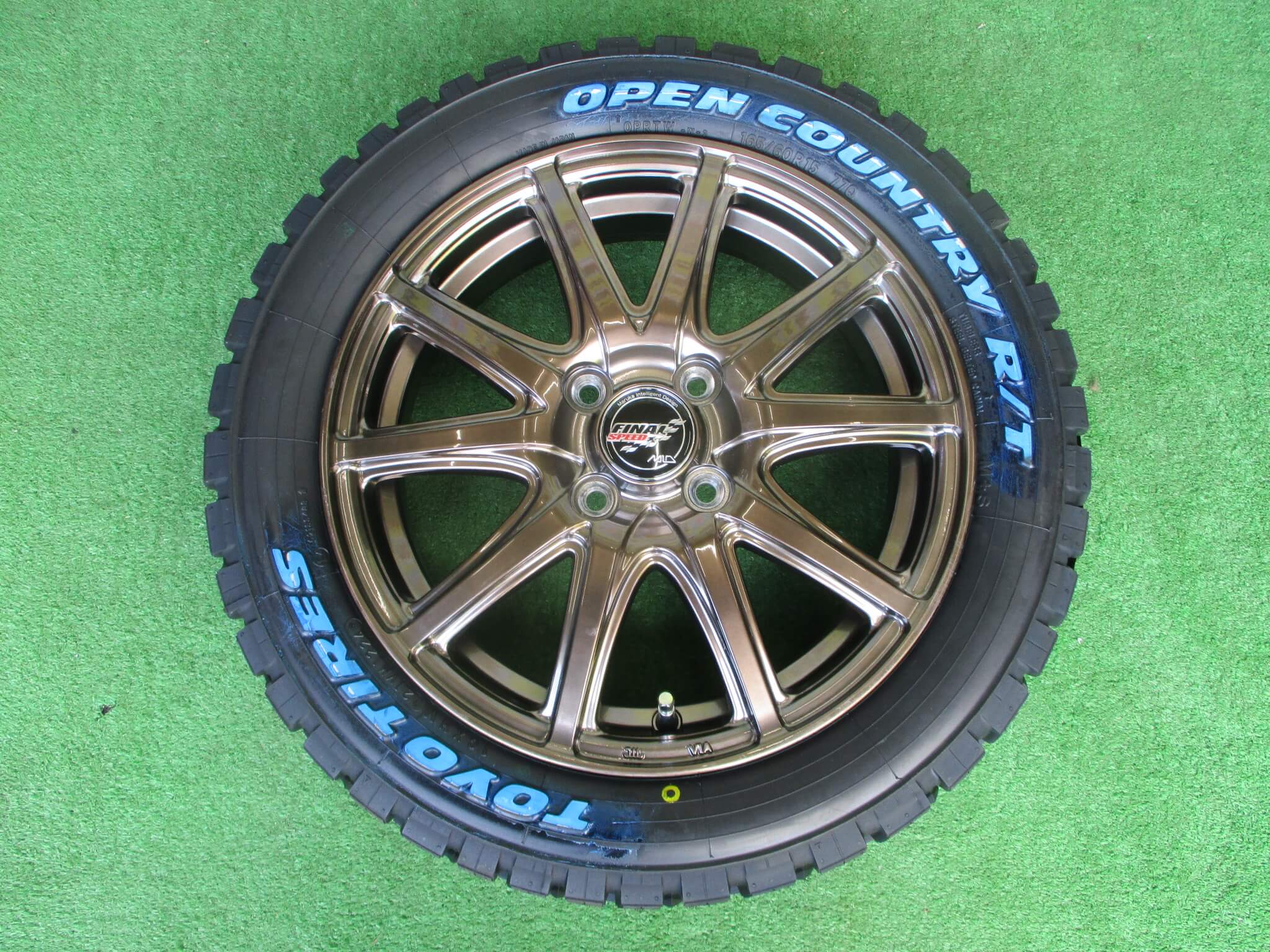 5ZIGEN GELA BEATA 165/50R15 メッキホイール 165/50r15 トヨタ純正 15