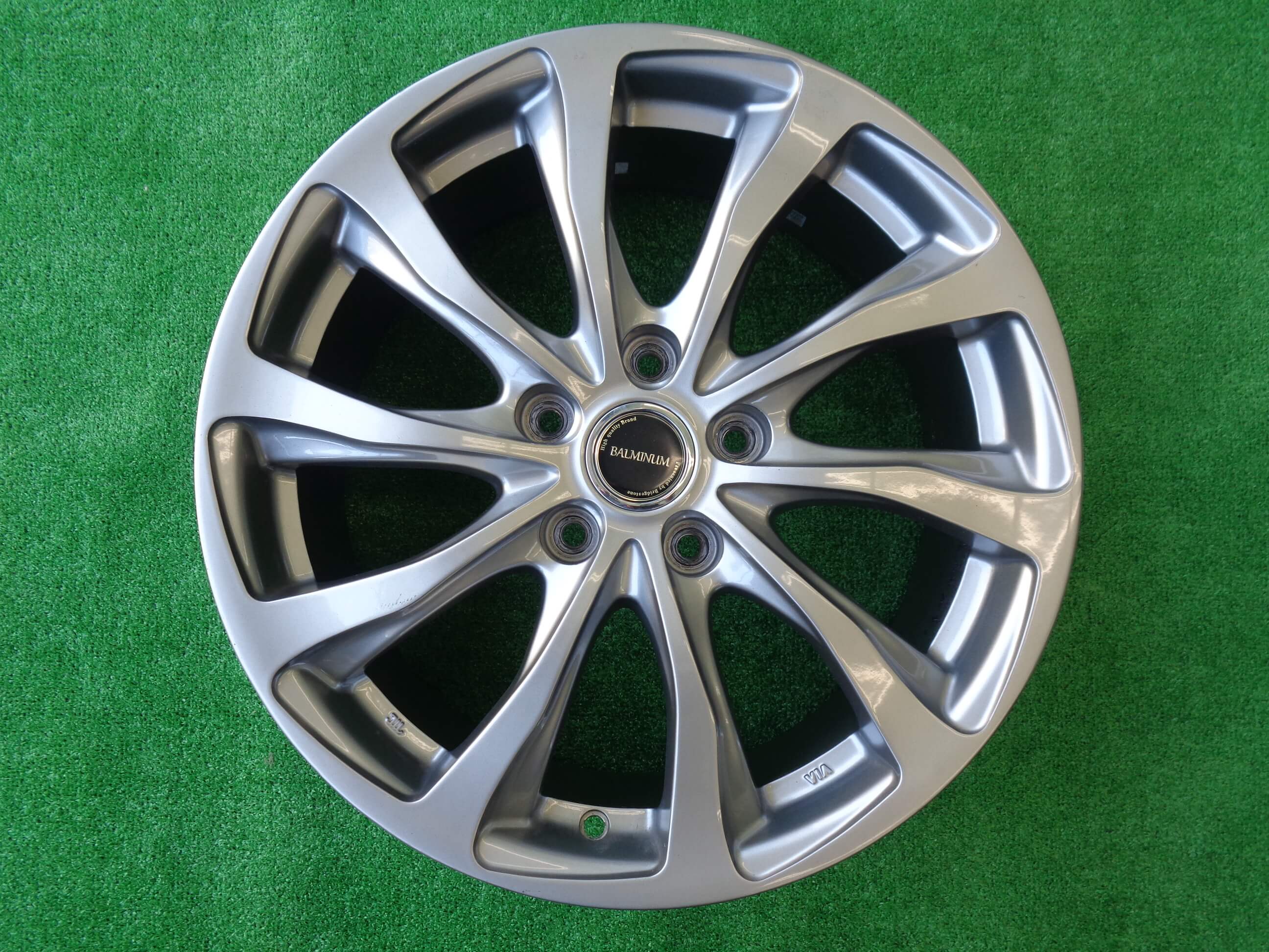 まさちん1/2 16インチホイール BS バルミナTR10 程度良好品】バルミナ TR10 16in 6J +40 PCD100 ブリヂストン