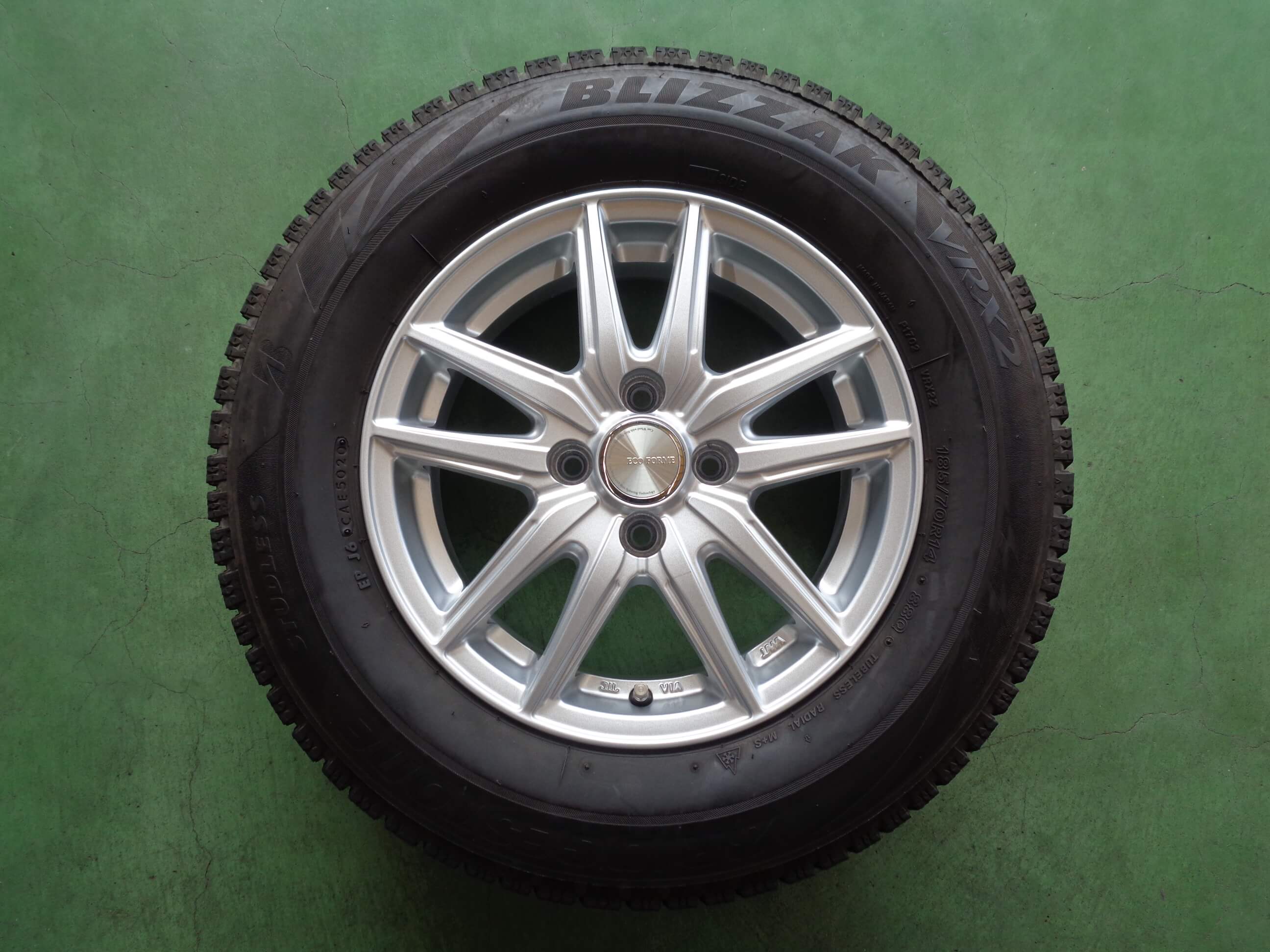 中古アルミホイールセット（ナット有）　スタッドレスタイヤ　ブリジストンブリザック 楽天市場】185/60R15 ブリヂストン ブリザック VRX3 ZACK 15x5.5
