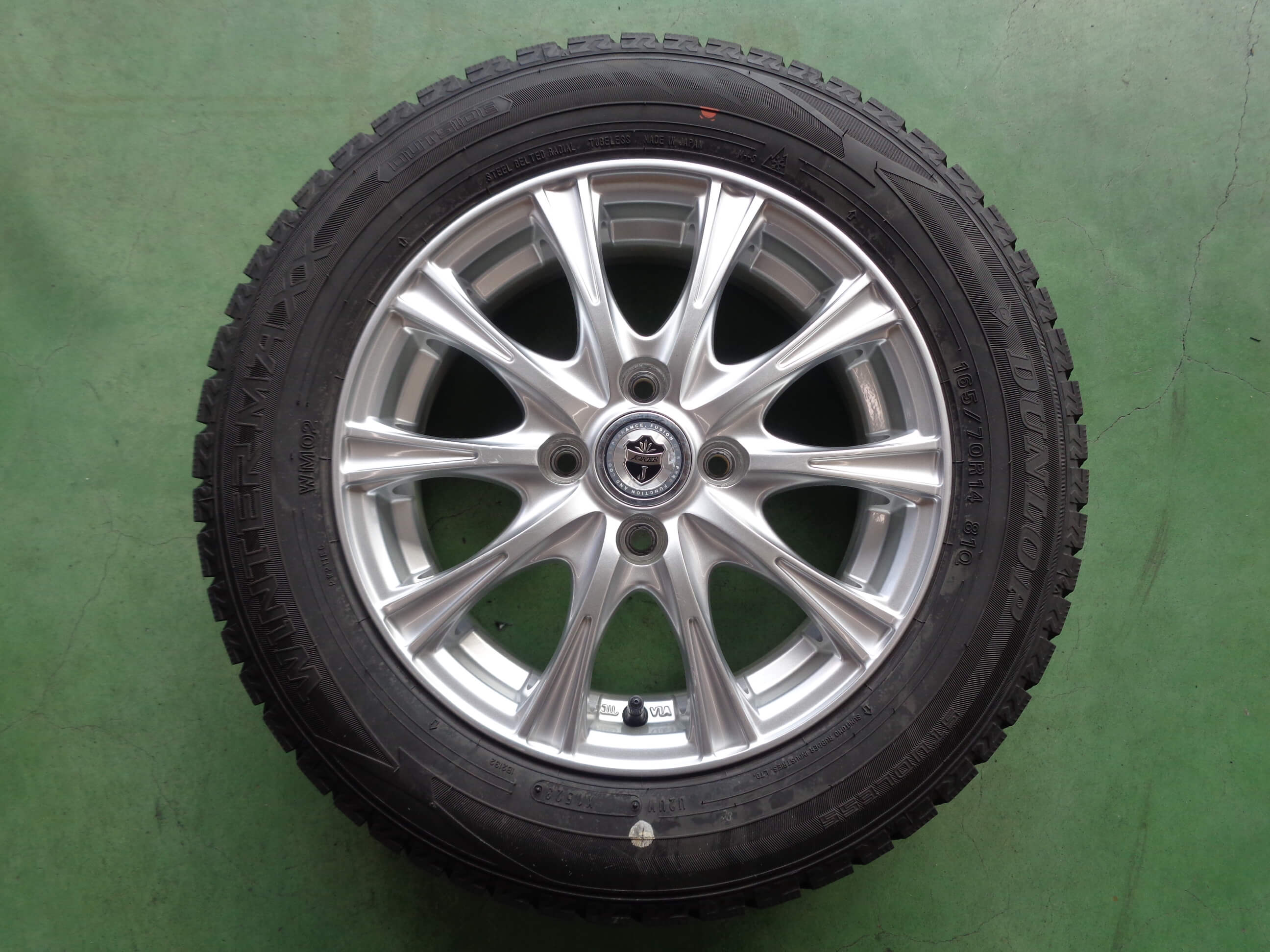 トール純正14インチアルミ+ダンロップ製165/65R14スタッドレス！ | 適合車種:スズキ ハスラー(MR92S、MR52S)2019